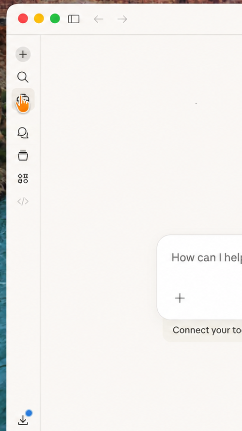 Open Claude interface