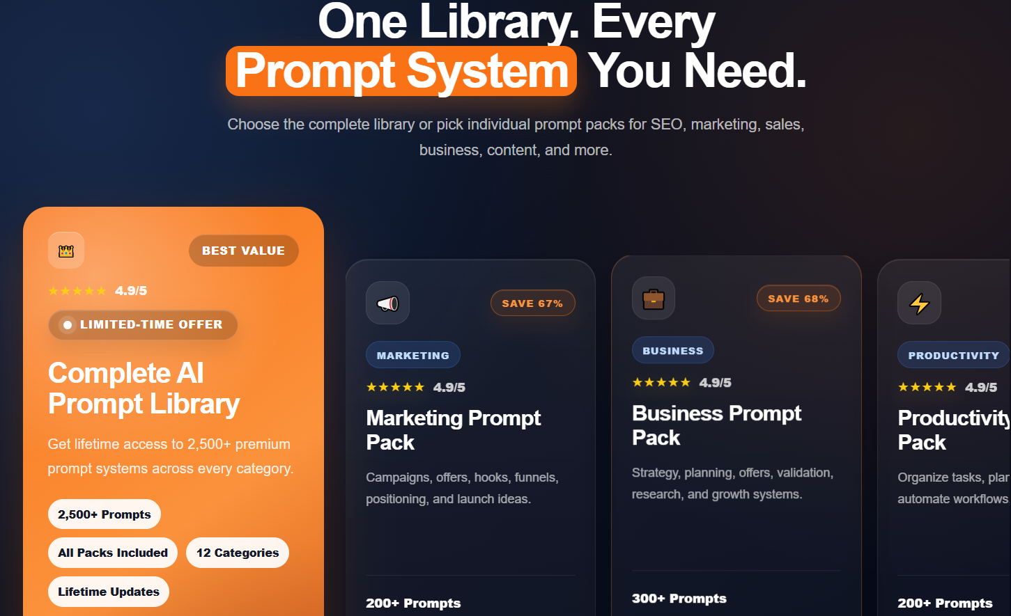 Prompt Library - Success Steps